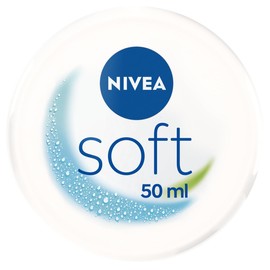 NIVEA Soft Refreshing Moisturising Cream, Lightweight Cream with Vitamin E and 100% Natural Jojoba Oil, Fast Absorbing Skin Cream for Intense Moisture (50 ml)