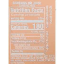 15 pack of Soda Pop Soft Drink 12oz Cans Sun kist Berry Lemonade, Fruit Punch, Peach, Orange and Strawberry Variety Pack