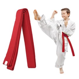 COYUN 1 x 220 cm Red Taekwondo Belt, Judo Belt, Judo Karate Belt, Martial Arts Karate, Judo Taekwondo Belts, Professional Karate Aikido Belt for Children and Adults, Martial Arts Belt
