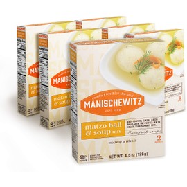 Manischewitz Matzo Ball and Soup Mix, 4.5oz Box (Pack of 6, Total of 27 Oz)