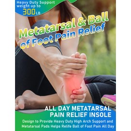 Trustfeet - Plantillas resistentes para aliviar el dolor metatarsiano para metatarsalgia, neuroma de Morton, alivio del dolor de la bola de los pies, fascitis plantar, soporte de arco ortopédico para zapatos para hombre y mujeres-A