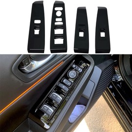 AOKIO Compatible with 2023 2024 2025 Honda Accord Accessories Door Window Switch Panel Cover Window Control Button Trim (Glossy Black No Seat Heating Buttons)