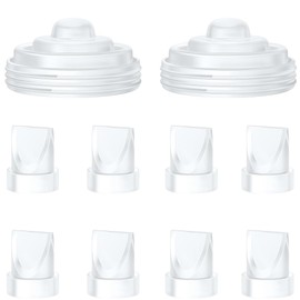8PCS Duckbill Valves & 2PCS Diaphragm Compatible with Momcozy M5 Wearable Breast Pump, Replacement Pump Parts Accessories Compatible for M5 Momcozy, Not Original Mom Cozy Accessories