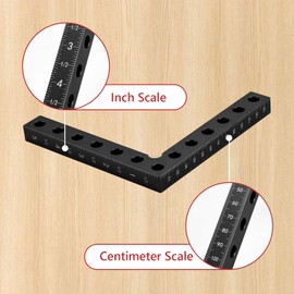 LYFJXX 2 Packs 90 Degree Right Angle Positioning Square Clamp, 14cm/5.5 in Aluminum Alloy Square Clamps for Woodworking Cabinet Drawer Picture Frame