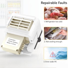 2024 Upgrade 242303001 Refrigerator Damper Assembly - Air Damper Control Compatible with Frigidaire & Crosley White Models Replaces 3016452, AP5788340, PS8746718, EAP8746718 - Fits DFH, FFE, FFH, FFS