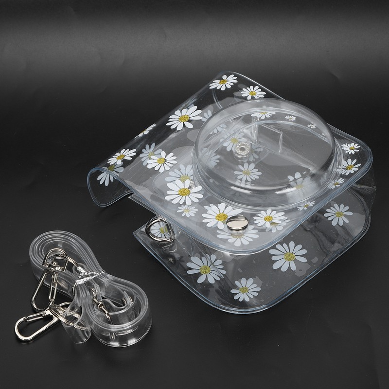 Transparent Camera Bag Daisy Pattern Single Shoulder Mini Photography Tool