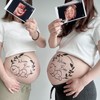 tuzuru Maternity Photo Belly Paint Stickers Body Paint Stickers Tattoo