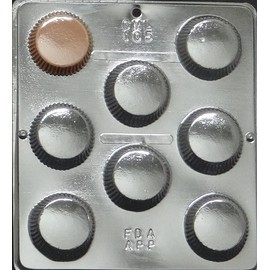 Candy Molds N More Large Peanut Butter Cup Chocolate Candy Mold 105 (Large)