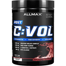 ALLMAX Nutrition - C:VOL - Professional-Grade Creatine + Taurine + L-Carnitine Complex, Raspberry Kiwi Kamikaze, 375 Gram (P30035)