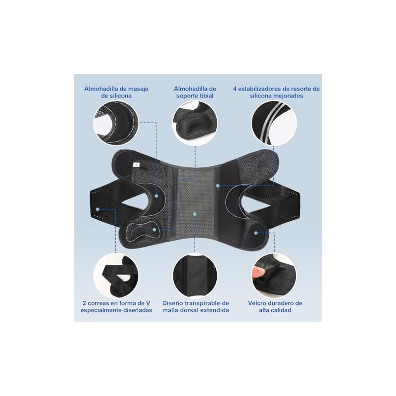 2 Piezas Rodillera Ortopédica,Rodilleras Deportiva de compresion (Medium)