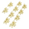 100pcs Shaped Paper Clips Flower Shape Metal Portable Office Clips