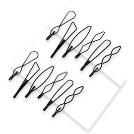 12 Pcs Vintage Hair Pins Mini Black Pins Fashion BB Clip Invisible Bangs Clip Small Pins for Women and Girls Decorative Wedding Dainty Accessories Headwear
