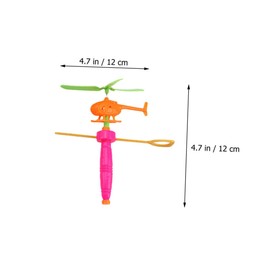 Hohopeti 8pcs Funny Helicopter for Creative Educational Playthings Random Color Encourages Outdoor Fun Improves Parent Bonding Easy to Fly Random Color