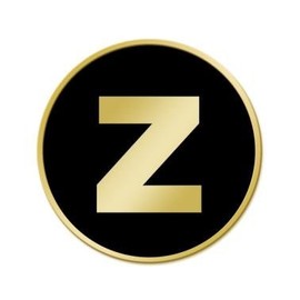Letter Z Pins - Alphabet Initial Letter Z Lapel Pin 1 Pack