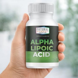 Ácido Alfa Lipoico 1000 mg + Resveratrol 100 mg Natural Energy | 120 Cápsulas | 60 Porciones | Suplemento Alimenticio