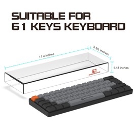 SELORSS Gaming Keyboard Dust Cover Mechanical Keyboard Cover Premium Clear Ac...