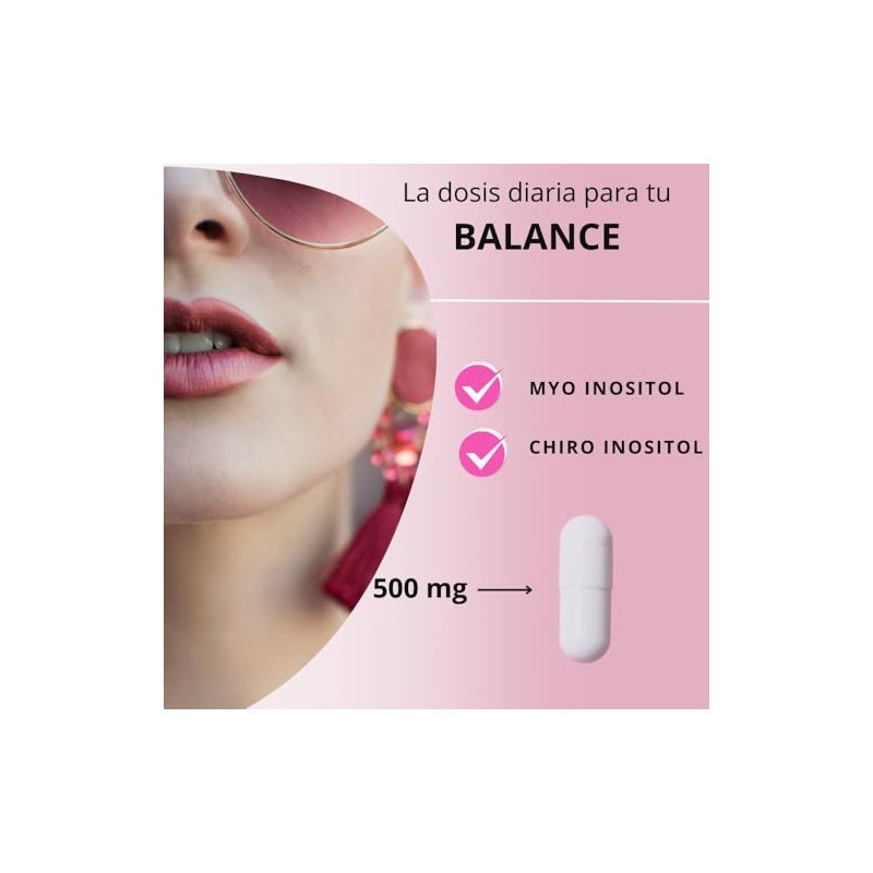 Inositol Natural Myo Chiro 240 Cápsulas 500 Relación Suplemento Origen
