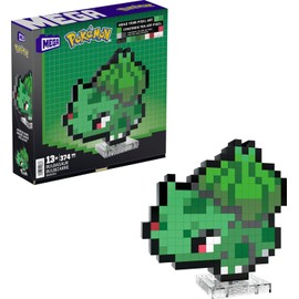 Mega Brands Pokémon Juguete de Construcción Bulbasaur Píxel para niños de 13 años en adelante