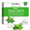 HERBION Naturals Cough Drops, Sugar-Free with Stevia, Dietary Supplement, Soothes