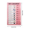 Chore Chart | Habit Tracker,Daily Chore Chart With Replacement Cardboard