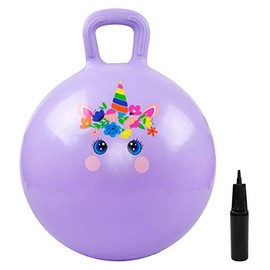 EVERICH TOY Hopper Ball, Hopping Toys for Toddlers,18 inch Hopping Ball Toys for Kids Age 3-6, Gift for Boys and Girls ,with Pump