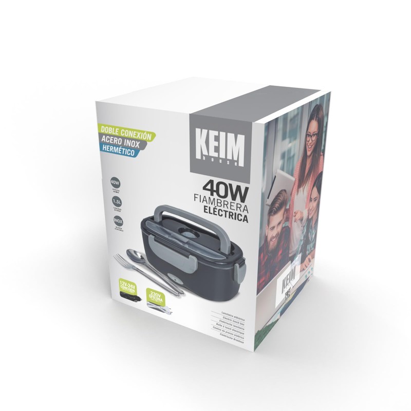 KEIM HOUSE Electric Lunch Box, Food, Work, Tupper - Electric