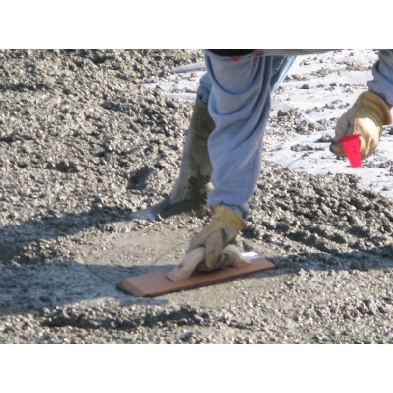 MARSHALLTOWN 18 Inch Round Resin Concrete Hand Float, DuraSoft Handle,
