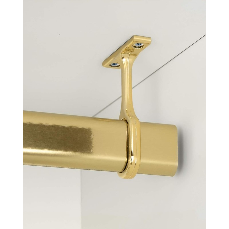 Gedotec Tubes Wardrobe Rail Middle Support Bracket for Clothes Rail