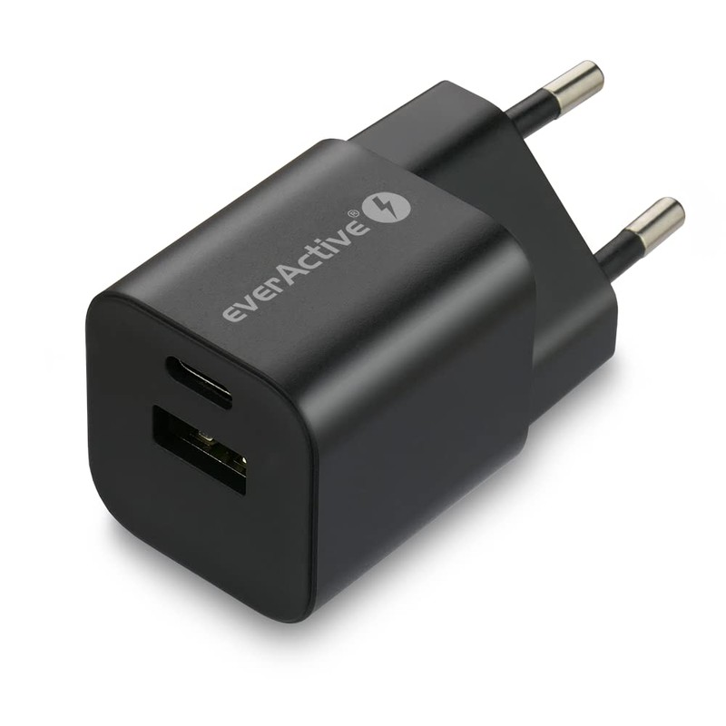 everActive GaN SC-390QB Mains Charger with USB QC3.0 and USB-C