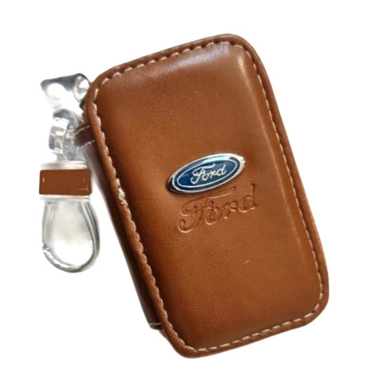 Ford Tan Faux Leather Car Remote Case. Choice of Tan