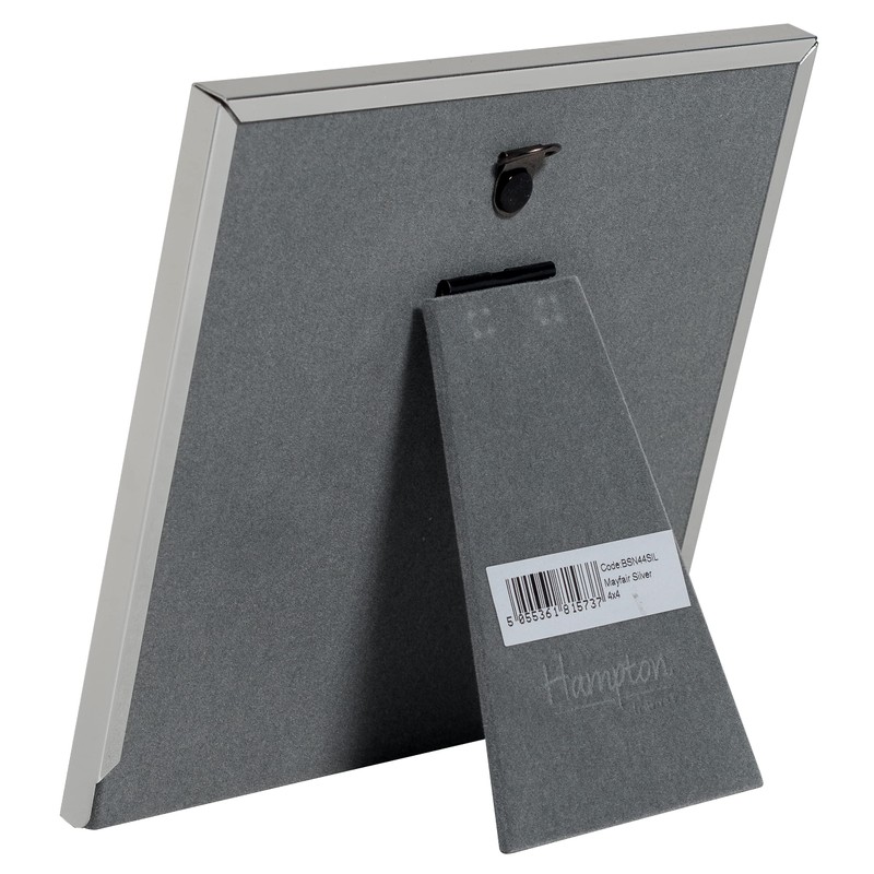 Hampton Frames MAYFAIR 4x4 (10x10cm) Silver Square Photo Picture Frame