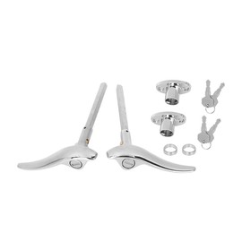 X AUTOHAUX 2pcs Exterior Door Handle Lock Kit with Key for Car