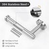 TURS Toilet Roll Holder Brushed Nickel Toilet Roll Holder Wall