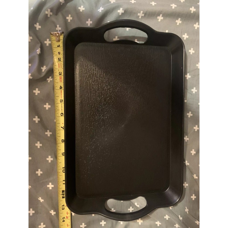 Plastic Tray with Handles, 3 Pack Plastic Tray with Handles