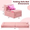 HILERO Folding Convertible Sofa Bed, Sleeper Chair for Guest, Single,