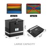 ZOOPIP Fireproof File Box with Lock, Document Box Storage Organizer,