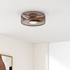 Coolbull Ceiling Fan with Light Remote Control - 20 Inch