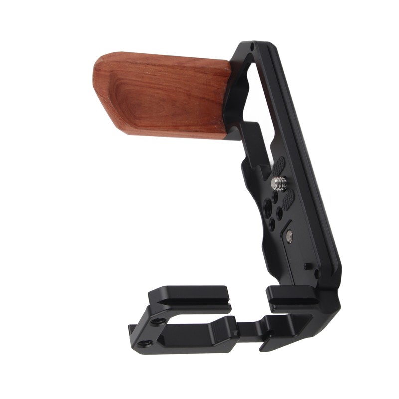 Wooden Handle L Quick Release Plate Cold Boot Bracket Cage