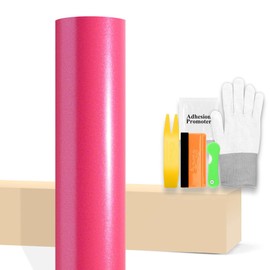 20"x60" (1.6FTx5FT) Matte Metallic Satin Pearl Pink Vinyl Wrap Auto Car Sticker Decal Film Sheet Bubble Free Air Release Technology with Tool Kit