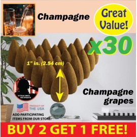 Benben Home & Lifestyle Champagne Benben US Incense 30xBackflow ~ Vegan ~ High Fragrance Load
