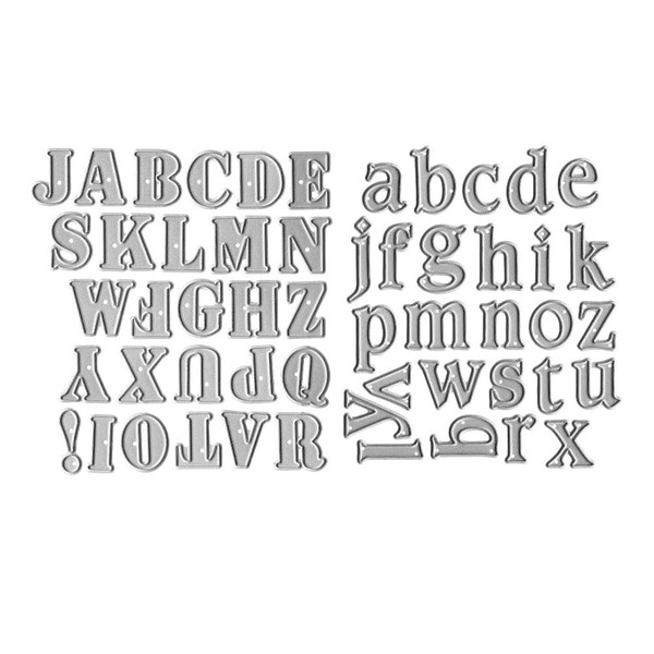Metal Capital 26 Alphabet Cutting Dies, Lowercase 26 Letters Alphabet