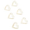 100pcs Heart Shape Paper Clips Cute Metal Paper Clips Portable