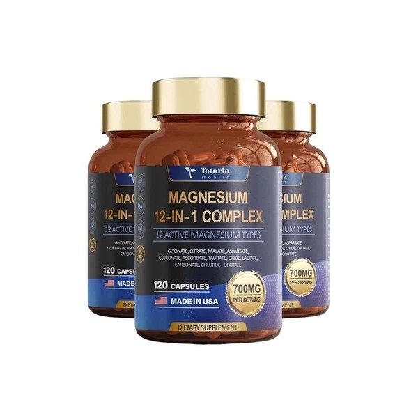As show 3 Pack Totaria Magnesium 12 in 1 Complex