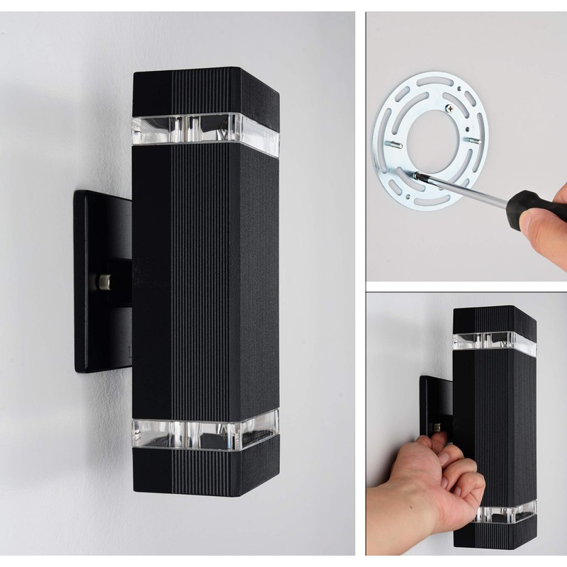 LMP 2 Pack LED Square Up and Down Lights Outdoor
