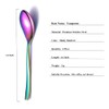Rainbow Teaspoons, 6-Piece Silverware, Stainless Steel Tea Spoons, Home &