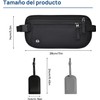 Liahelianx 2 Piezas Cinturón Portadocumentos con Bloqueo RFID - Riñonera