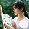 2 Pcs Paint Palette Tray Plastic for Kids and Adults