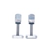 Namvo 2pcs Universal Stainless Surf Thumb Fin Screws, Longboard Fin
