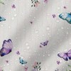 AIBIIN 180x180cm Colourful Butterfly Shower Curtain flowers Watercolor Bathroom Decor