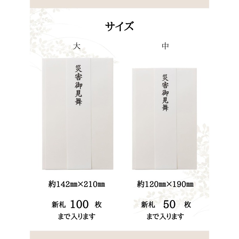 (Elegant Presentation Paper Envelope) Disaster Prevention Envelope, Large, Small, Made